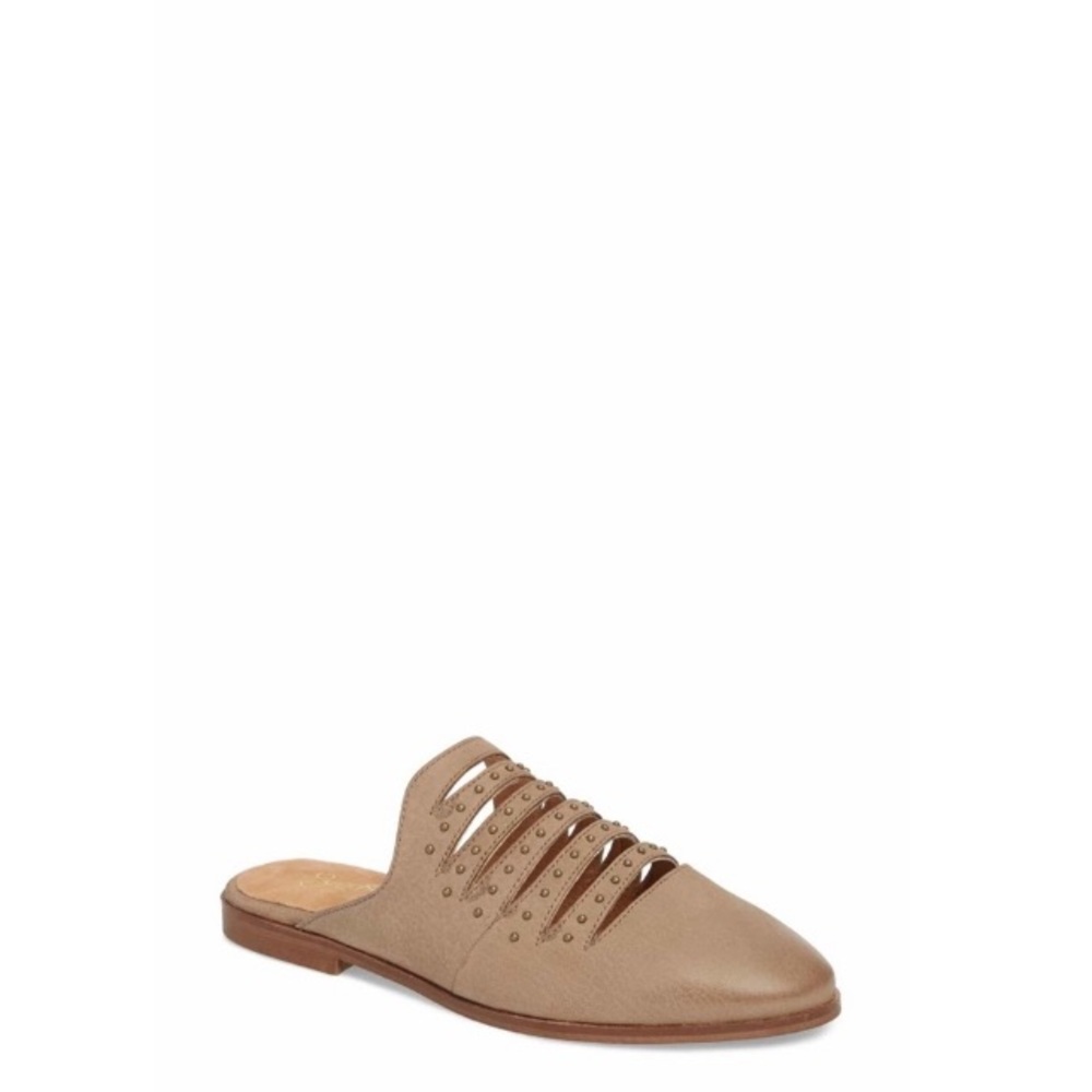 Seychelles Redeem Nubuck Leather Mules  In Taupe Size 8